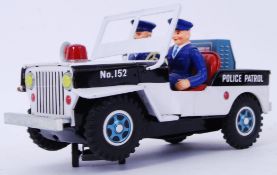 POLICE PATROL: An original vintage likely 1960's Daiya ' Made In Japan ' ' Police Patrol Jeep '