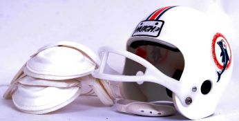 MIAMI DOLPHINS: A vintage (likely 1980's) child's Miami Dolphins plastic football helmet and