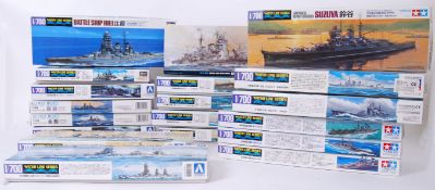 JAPANESE NAVY MODEL KITS: A collection of 19x assorted 1/700 scale plastic Japanese Navy model kits.