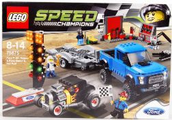 LEGO: A Lego Speed Champions set 75875 Ford F150 Raptor & Model A Hot Rod.