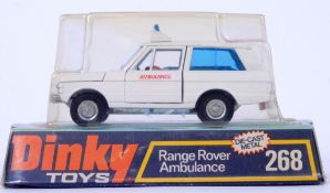 DINKY: An original vintage Dinky Toys diecast model 268 Range Rover Ambulance.