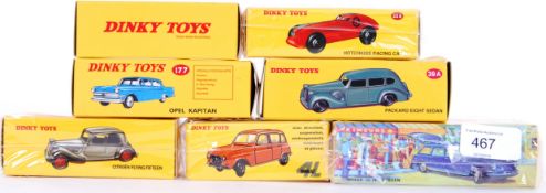DINKY: A collection of 9x Dinky reissue Atlas Edition made diecast models - to include 262, 177,