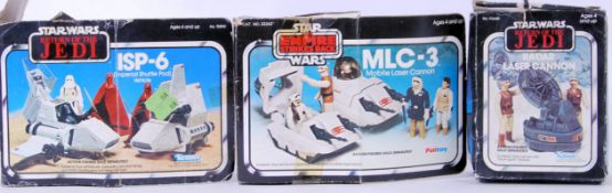 STAR WARS: A collection of 3x vintage Star Wars minirig playsets comprising of;
