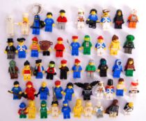 LEGO: A large collection of 50x assorted Lego minifigures - to include vintage, Series figures,