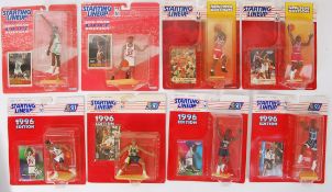 STARTING LINEUP: A collection of 8x vintage Kenner made ' Starting Lineup ' American Basketball