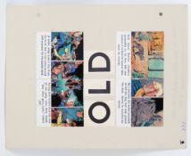 EAGLE 'RIDERS OF THE RANGE' ORIGINAL ARTWORK: An original Hulton Press Eagle Comics original