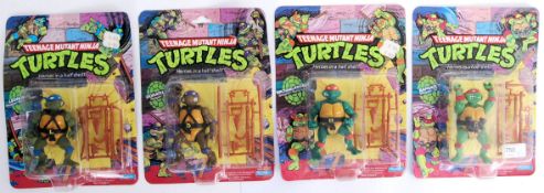 TEENAGE MUTANT NINJA TURTLES: A rare FULL SET of first release 10 back Teenage Mutant Ninja Turtles.