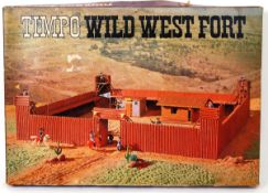 TIMPO: An original vintage Timpo ' Wild West Fort ' playset.