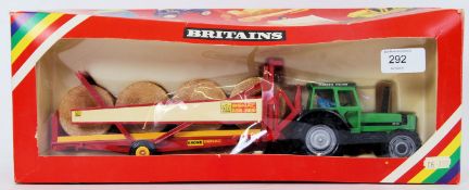 BRITAINS: An original vintage Britains diecast model 9602 Deutz Tractor.