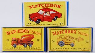 MATCHBOX; A collection of 3x vintage Matchbox Lesney boxed diecast models,