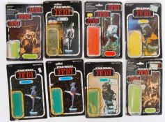 STAR WARS: A collection of 8x original vintage Kenner / Palitoy Star Wars action figure card backs