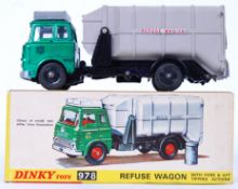DINKY: An original vintage early type Dinky Toys diecast model 978 Refuse Wagon.