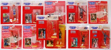 STARTING LINEUP: A collection of 11x vintage Kenner made ' Starting Lineup ' American Basketball