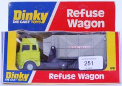 DINKY: An original vintage Dinky Toys diecast model 978 Refuse Wagon.