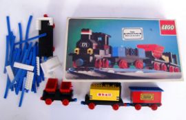 LEGO: A vintage Lego 171 train set (appears made) within the original box,