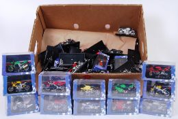ATLAS MOTORCYCLES: A large quantity of Atlas Editions diecast / model Motorbikes and motorcycles.