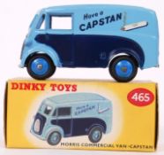DINKY: An original vintage Dinky Toys diecast model No. 465 Capstan Morris Commercial Van.