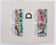 TV COMIC ORIGINAL ARTWORK: A rare original c1952 Hulton Press ' Muffin The Mule ' artwork from TV