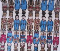 RAG DOLL SHEETS: An unusual and rare collection of possibly Dean's Rag doll sheets - featuring