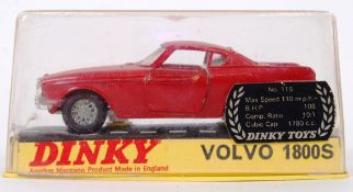 DINKY: An original vintage Dinky Toys diecast model 116 Volvo 1800S.