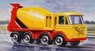 RARE MATCHBOX ARTWORK: A fabulous original piece of box artwork for Matchbox Models Of Yesteryear