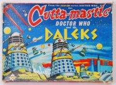 DOCTOR WHO: A rare vintage ' Cutta-Mastic ' BBC TV ' Doctor Who & The Daleks ' Bell Toy made game.