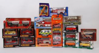 DIECAST: A collection of assorted boxed diecast models to include Corgi Fire Heroes,