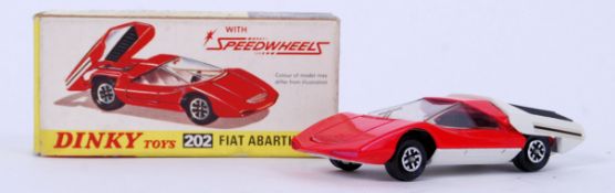 DINKY: An original vintage Dinky diecast model 202 Fiat Arbath 2000.