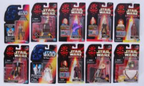 STAR WARS: A collection of 10x Star Wars Hasbro made Episode One carded action figures.