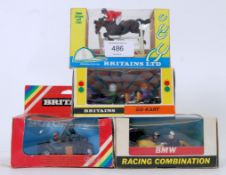 BRITAINS: A collection of 4x assorted Britains diecast models / plastic models,