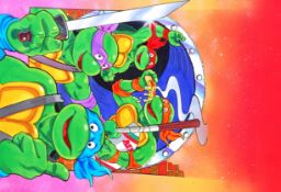ORIGINAL TEENAGE MUTANT HERO TURTLES ARTWORK;