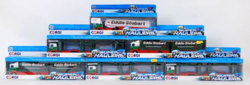 EDDIE STOBART: A colelction of 6x Corgi made Eddie Stobart diecast model Super Haulers.