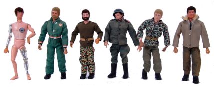 ACTION MAN: A good and varied collection of 6x original vintage Palitoy made Action Man figures.
