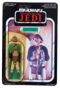 STAR WARS: An original vintage Star Wars carded Palitoy action figure ' Lando Calrissian '.