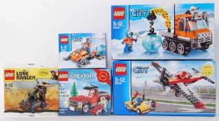 LEGO: A collection of 5x unused sealed Lego sets, comprising of Lego City; 60032, 60033, & 60019,