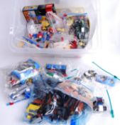 LEGO: A large collection of assorted vintage loose bagged Lego sets.