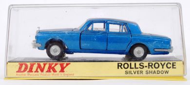 DINKY: An original vintage Dinky Toys diecast model 158 Rolls Royce Silver Shadow.