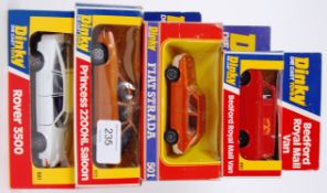 DINKY: A collection of 4x vintage boxed Dinky Toys diecast model cars - 180 Rover 3500,