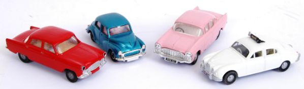 SPOT ON: A collection of 4x vintage Spot On 1/42 scale diecast model cars,