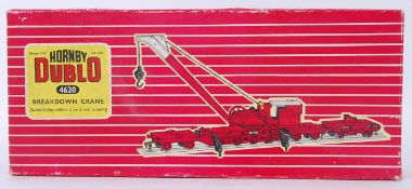 HORNBY: A vintage Hornby Dublo 00 gauge railway trainset 4620 Breakdown Train wagon.