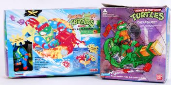 TEENAGE MUTANT NINJA TURTLES: Two original vintage Playmates made Teenage Mutant Ninja Turtles