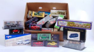 DIECAST: A good box of assorted boxed diecast to include Shell Collection, Corgi, Batman,