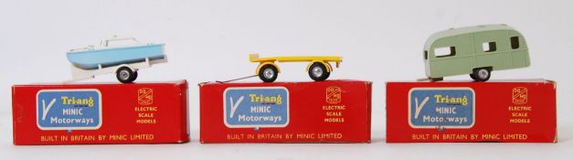 MINIC MOTORWAYS: A collection of 3x original vintage Triang Minic Motorways vehicles - all with