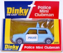 DINKY: An original vintage Dinky Toys diecast model 255 Police Mini Clubman.
