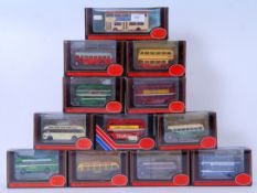 EFE BUSES: A collection of assorted EFE Exclusive First Editions diecast model buses - each within