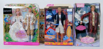 BARBIE: A collection of three special edition Male themed Barbie dolls and sets, by Mattel,