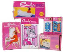 SINDY: A good collection of vintage 1960's Sindy by Pedigree boxed furniture / house accessories.