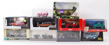 JEEP DIECAST: A good collection of 10x assorted Jeep related precision diecast models.