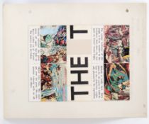 EAGLE DAN DARE ORIGINAL ARTWORK: An original Hulton Press Eagle Comics original artwork board for