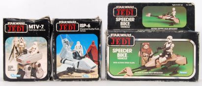 STAR WARS: A collection of 3x vintage boxed Star Wars playsets 2x minirigs - MTV-7 and ISP-6.